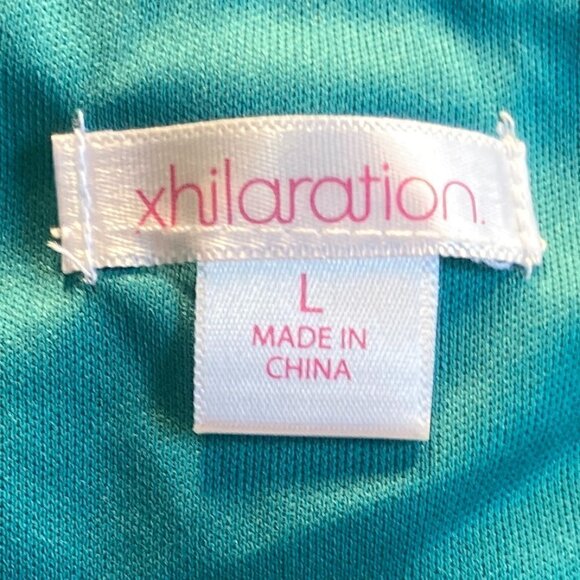 Xhilaration SZL Teal camisole top Feather Fairy Boho 80's Feminine Sheer Vintage - Picture 5 of 8